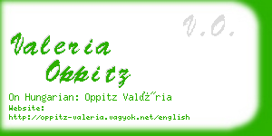 valeria oppitz business card